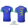 Officiële Voetbalshirt Brazilië Thiago Silva 3 Uit WK 2022 - Heren